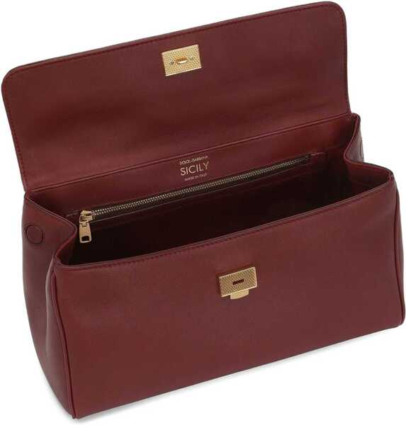 Genti de mana Dolce & Gabbana My Sicily Handbag BORDEAUX Femei (BM 18634237) 4