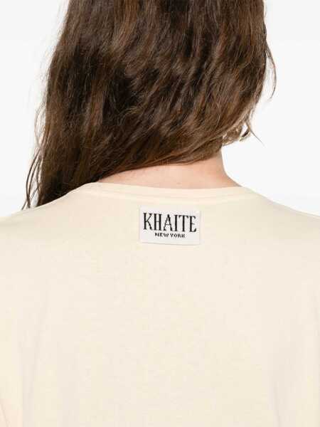 Tricouri Khaite Mae T-Shirt CREAM Femei (BM 18634300) 5