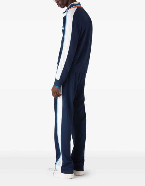 Pantaloni casual Casablanca Pique Track Pants BLUE Barbati (BM 18634312) 4