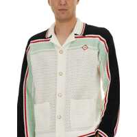 Camasi Casablanca pentru Barbati - Camasi casual Casablanca Cotton Knit Tennis Shirt BLACK Barbati (BM 18634330) - B-mall.ro