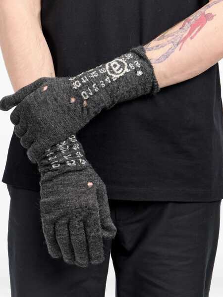 Manusi MM6 Maison Margiela Wool Gloves. GREY Femei (BM 18634339) 5