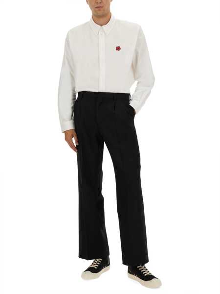 Camasi casual Kenzo Shirt With Boke Flower Embroidery WHITE Barbati (BM 18634354) 2