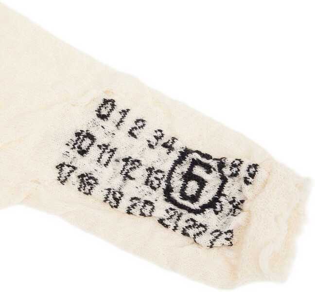 Manusi MM6 Maison Margiela Wool Gloves. WHITE Femei (BM 18634390) 2