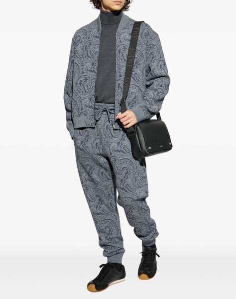 Bomber jacket ETRO Jacquard Bomber Jacket With Logo GREY Barbati (BM 18634426) 2