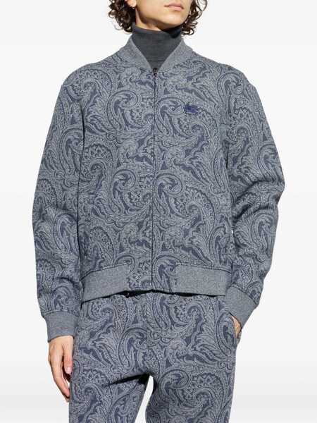 Bomber jacket ETRO Jacquard Bomber Jacket With Logo GREY Barbati (BM 18634426) 3