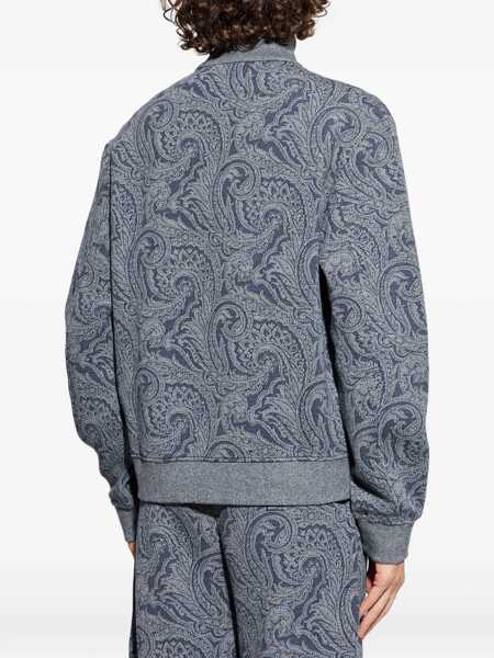 Bomber jacket ETRO Jacquard Bomber Jacket With Logo GREY Barbati (BM 18634426) 4