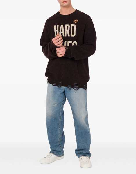 Pulovere casual Moschino Shetland Wool Pullover BROWN Barbati (BM 18634435) 2