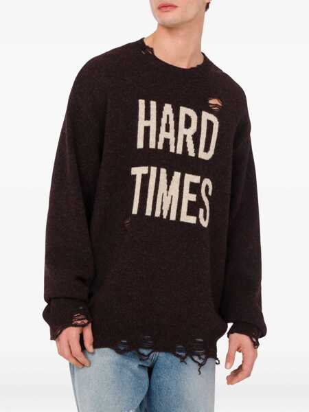 Pulovere casual Moschino Shetland Wool Pullover BROWN Barbati (BM 18634435) 3