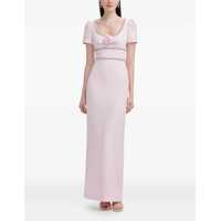Rochii casual Long Crepe Dress Femei