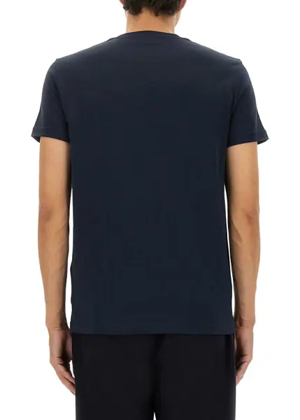 Tricouri Giorgio Armani Crewneck Cotton T-Shirt BLUE Barbati (BM 18634489) 3