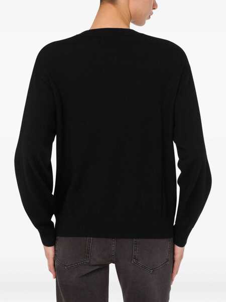 Pulovere casual MOSCHINO JEANS Mesh With Inlay Pattern BLACK Femei (BM 18634573) 3