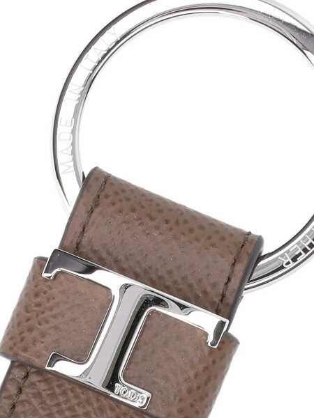 Brelocuri TODS T Timeless Logo Keychain BROWN Barbati (BM 18634597) 2