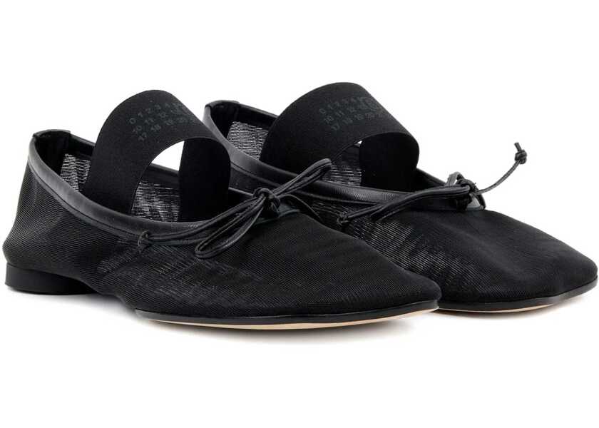 Balerini MM6 Maison Margiela Dancer Numeric Anatomic BLACK Femei (BM 18634603) 2