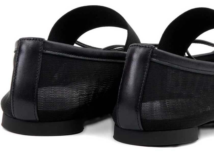 Balerini MM6 Maison Margiela Dancer Numeric Anatomic BLACK Femei (BM 18634603) 4