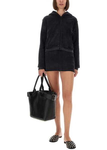 Bluze de trening Alexander Wang Cotton Terry Sweatshirt With Zipper BLACK Femei (BM 18634621) 2