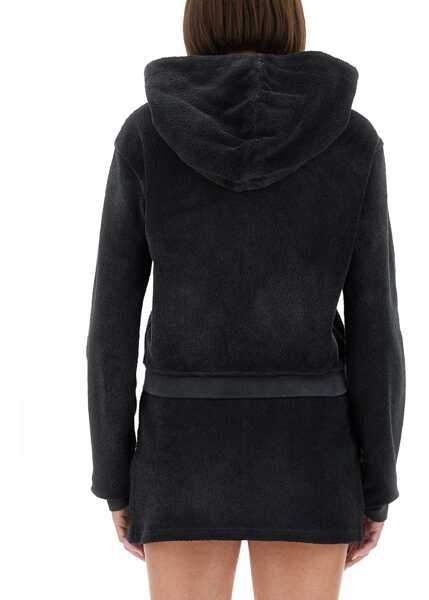 Bluze de trening Alexander Wang Cotton Terry Sweatshirt With Zipper BLACK Femei (BM 18634621) 3