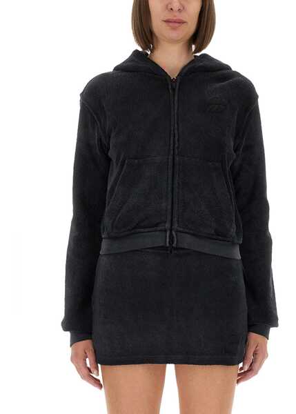 Bluze de trening Alexander Wang Cotton Terry Sweatshirt With Zipper BLACK Femei (BM 18634621) 1