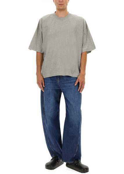 Tricouri STUDIO NICHOLSON Jersey T-Shirt GREY Barbati (BM 18634663) 2