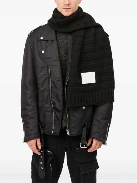 Esarfe MM6 Maison Margiela Wool Scarf BLACK Femei (BM 18634669) 5