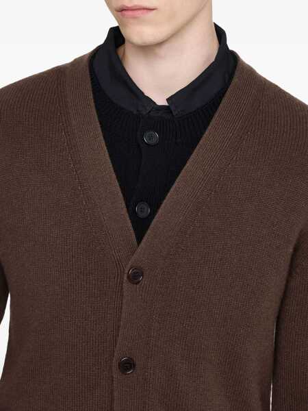 Cardigane JW Anderson Contrasting Layered Cardigan BROWN Barbati (BM 18634672) 4