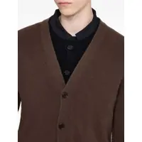 Pulovere JW Anderson pentru Barbati - Cardigane JW Anderson Contrasting Layered Cardigan BROWN Barbati (BM 18634672) - B-mall.ro
