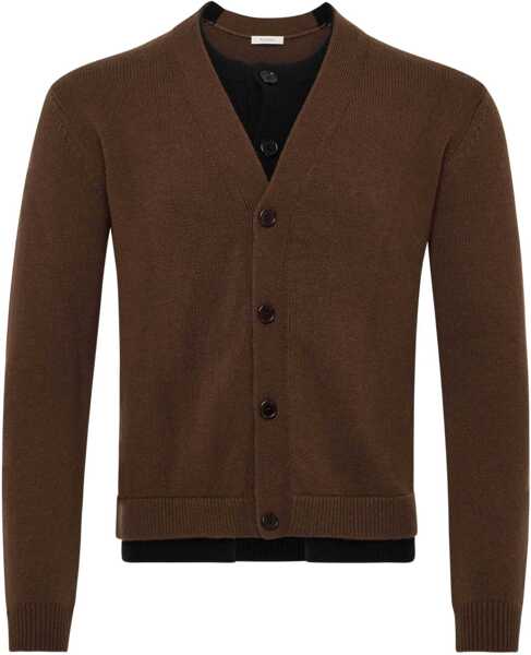 Cardigane JW Anderson Contrasting Layered Cardigan BROWN Barbati (BM 18634672) 1
