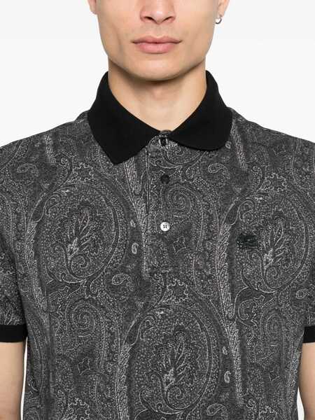Tricouri Polo ETRO Polo Shirt With Print BLACK Barbati (BM 18634711) 4