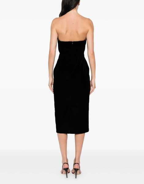 Rochii casual Tom Ford Velvet Cocktail Dress BLACK Femei (BM 18634723) 4
