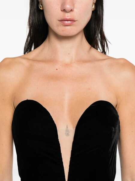 Rochii casual Tom Ford Velvet Cocktail Dress BLACK Femei (BM 18634723) 5