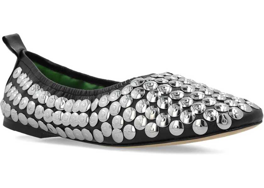 Balerini Tory Burch Ballerina Silver BLACK Femei (BM 18634729) 2