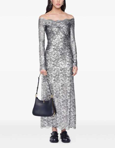 Rochii casual RABANNE Long Lace Dress SILVER Femei (BM 18634747) 2