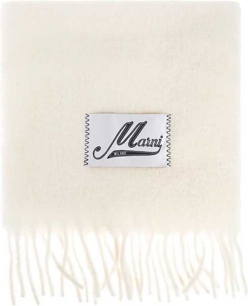 Esarfe Marni Alpaca Scarf WHITE Femei (BM 18634810) 1