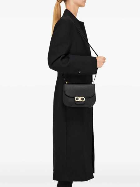 Genti de umar Ferragamo Shoulder Bag Double Hooks BLACK Femei (BM 18634819) 2