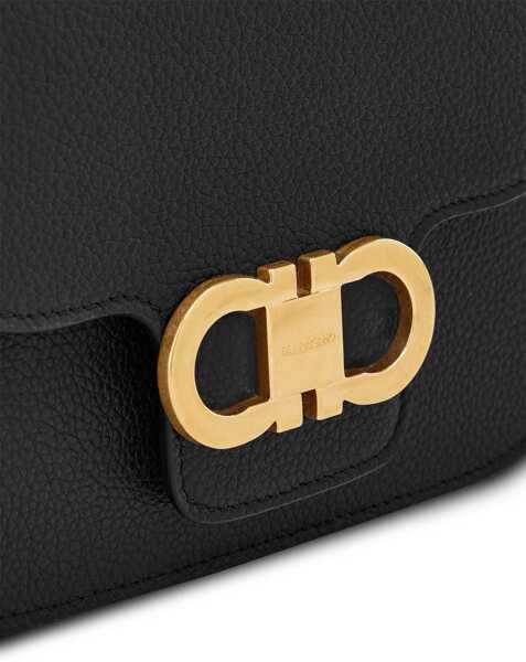 Genti de umar Ferragamo Shoulder Bag Double Hooks BLACK Femei (BM 18634819) 4