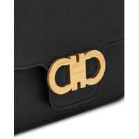 Genti de mana Ferragamo Dama - Genti de mana Ferragamo Borsa A Tracolla Doppi Gancini BLACK Femei (BM 18634819) - B-mall.ro