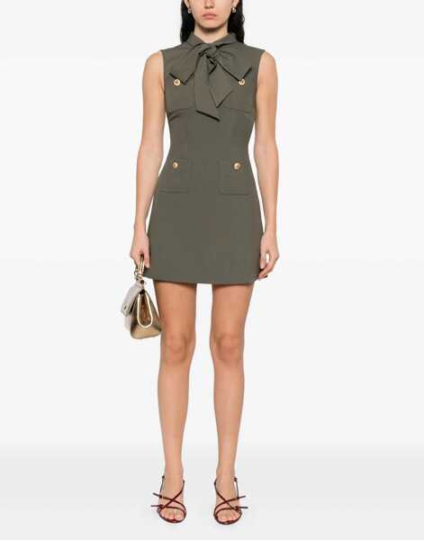 Rochii casual Self-Portrait Twill Mini Dress GREEN Femei (BM 18634825) 2