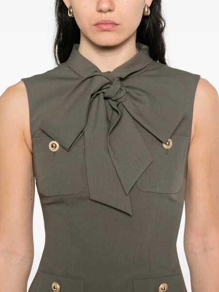 Rochii casual Self-Portrait Twill Mini Dress GREEN Femei (BM 18634825) 5