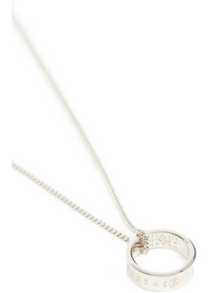 Coliere MM6 Maison Margiela Minimal Logo Ring Necklace SILVER Femei (BM 18634828) 4