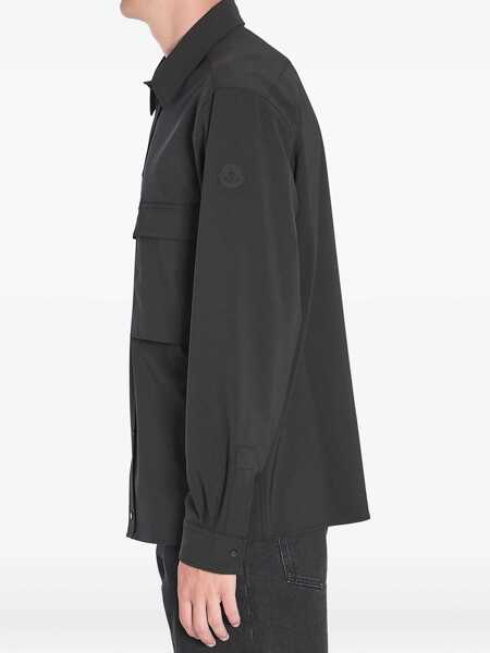 Camasi Moncler Long-Sleeve Shirt BLACK Barbati (BM 18635095) 4
