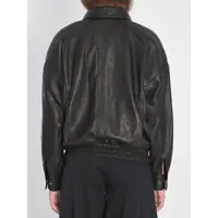 Imbracaminte Saint Laurent Dama - Bomber jacket Saint Laurent Leather Bomber Jacket BLACK Femei (BM 18635188) - B-mall.ro