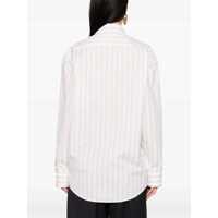 Imbracaminte Saint Laurent Dama - Camasi Saint Laurent Striped Cassandre Shirt BEIGE Femei (BM 18635443) - B-mall.ro