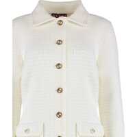 Pulovere Dama - Cardigane Gucci Cotton Cardigan WHITE Femei (BM 18635758) - B-mall.ro