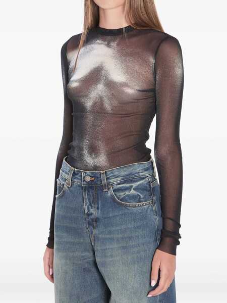 Bluze Jean Paul Gaultier Body Dust Top BLACK Femei (BM 18636628) 4