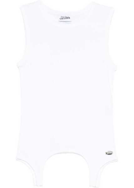 Bluze Jean Paul Gaultier Tank Top With Lingerie Garter WHITE Femei (BM 18636643) 1