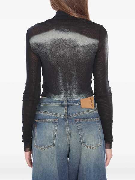 Bluze Jean Paul Gaultier Asymmetric Top Body Dust BLACK Femei (BM 18636652) 4