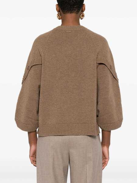 Pulovere Max Mara Sweater In Wool And Cashmere BEIGE Femei (BM 18636658) 4