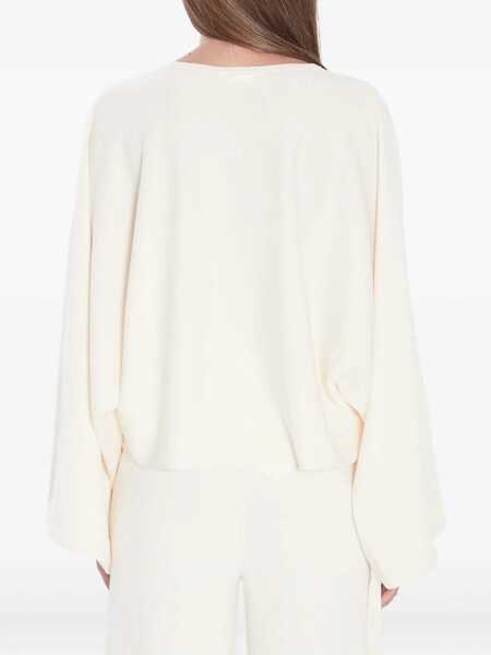 Pulovere Max Mara Sweater In Fine Wool Yarn WHITE Femei (BM 18636664) 4