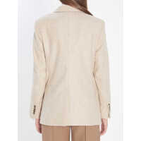 Sacouri Dama - Sacouri Max Mara Single-Breasted Blazer In Shetland BEIGE Femei (BM 18636667) - B-mall.ro