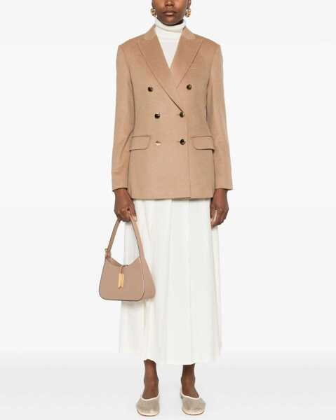 Sacouri Max Mara Double-Breasted Blazer In Camel BEIGE Femei (BM 18636685) 2