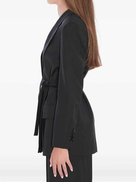 Sacouri Max Mara Blazer In Wool Canvas BLACK Femei (BM 18636688) 2